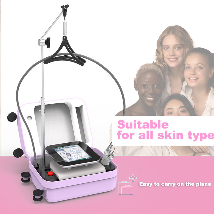 알렉산드라이트 미니 휴대용 뷰티 장비 스마트 터치 전원 공급 장치 부품 바이슨 라이트 앤 이지 755nm 미니 기계 알렉산드라이트 755nm 레이저 제모